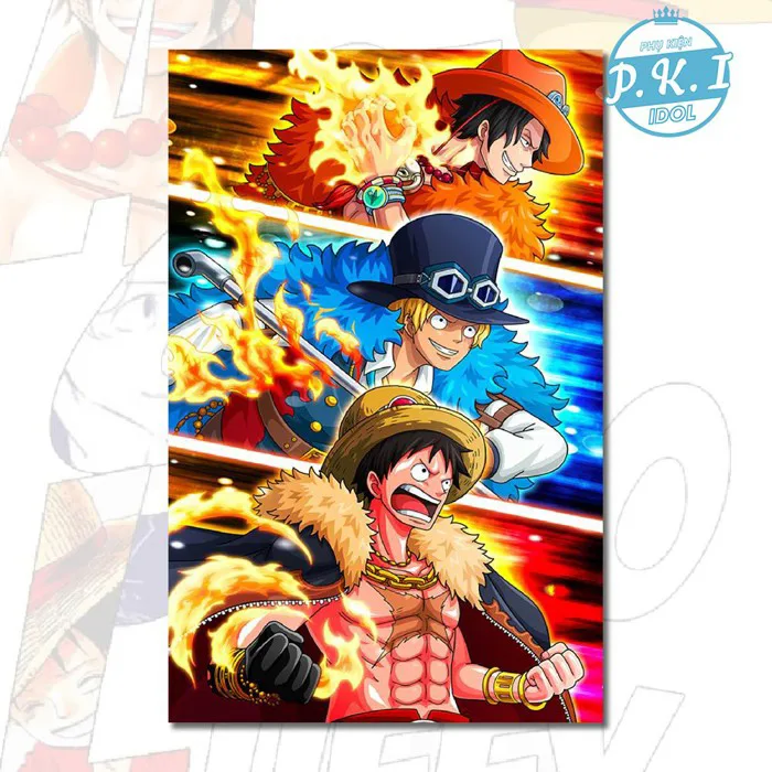 COMBO BỘ ẢNH LUFFY X ACE X SABO - QUÀ TẶNG ANIME | Shopee Việt Nam