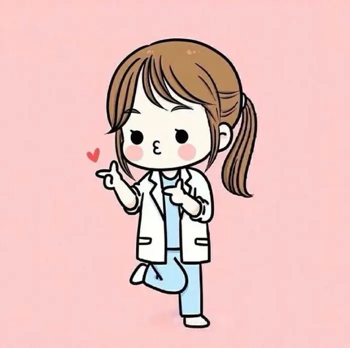 Ảnh chibi bác sĩ cute truyền cảm hứng cho sinh viên y dược