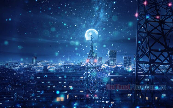 Khám phá vẻ đẹp huyền ảo của bầu trời đêm qua phong cách anime
