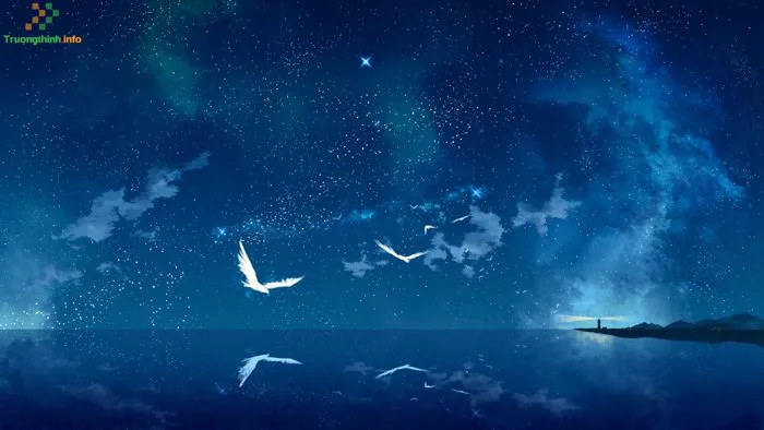 1️⃣】 Hình ảnh bầu trời đêm đẹp anime, ảnh bầu trời đêm 3D buồn đẹp nhất ™
