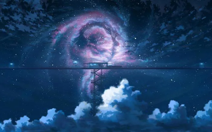 Bầu trời đêm anime [2560 x1600] : r/wallpaper