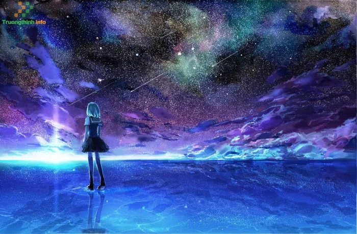 1️⃣】 Hình ảnh bầu trời đêm đẹp anime, ảnh bầu trời đêm 3D buồn đẹp nhất ™