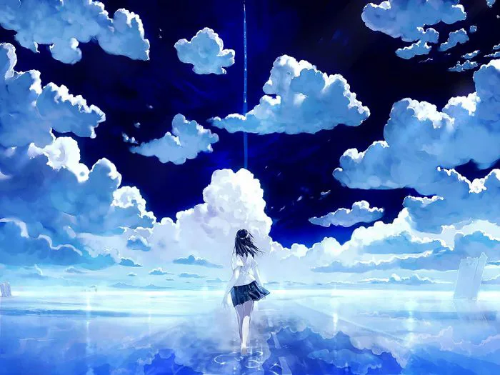 Khám phá hơn 100 hình ảnh Anime với sắc xanh nước biển đẹp mê hoặc, mang  đến cảm giác tươi mới và thanh bình.