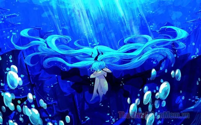 Khám phá hơn 100 hình ảnh Anime với sắc xanh nước biển đẹp mê hoặc, mang  đến cảm giác tươi mới và thanh bình.