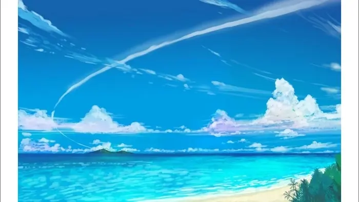 55+ hình nền anime biển tuyệt đẹp mang phong cách nhẹ nhàng