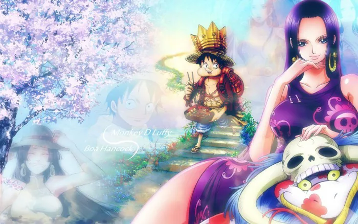 Hình nền : hình minh họa, Anime, Một mảnh, Monkey D Luffy, Thần thoại, Boa  Hancock 1600x1000 - PhoenixBlood - 173511 - Hình nền đẹp hd - WallHere