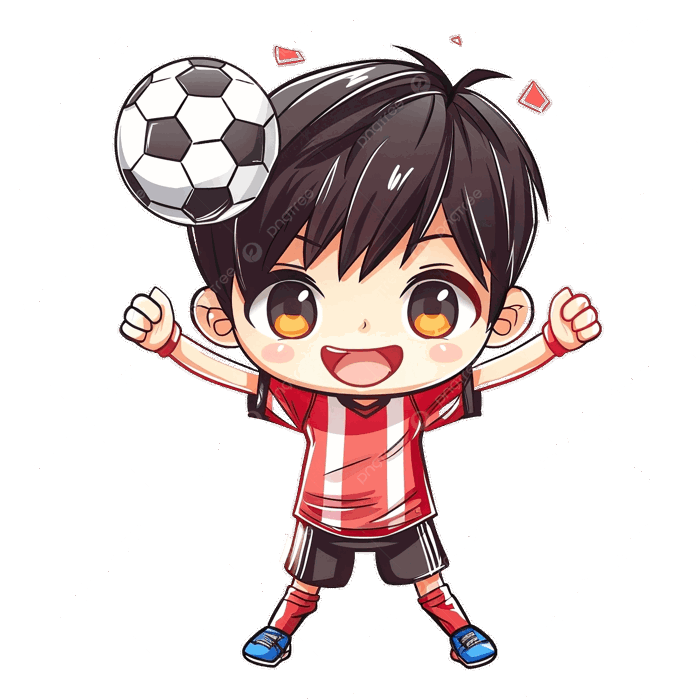 Hình ảnh Nhân Vật Chibi Vô địch Bóng đá Dễ Thương PNG , Clipart Bóng đá,  Clipart Nhân Vật, Bóng đá PNG trong suốt và Vector để tải xuống miễn phí