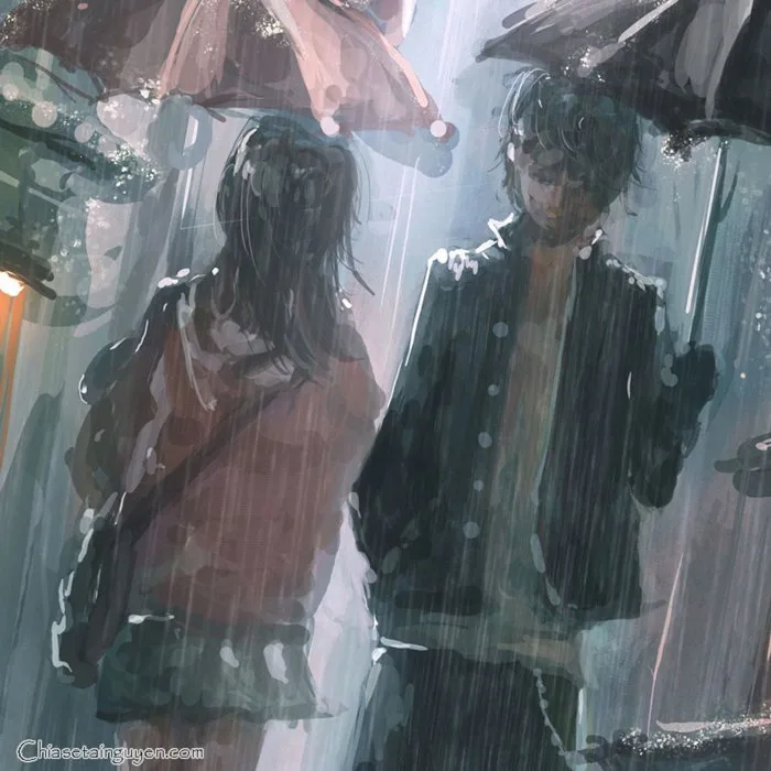 Chia sẻ bộ hình ảnh anime khóc dưới mưa buồn nhất, đẹp nhất