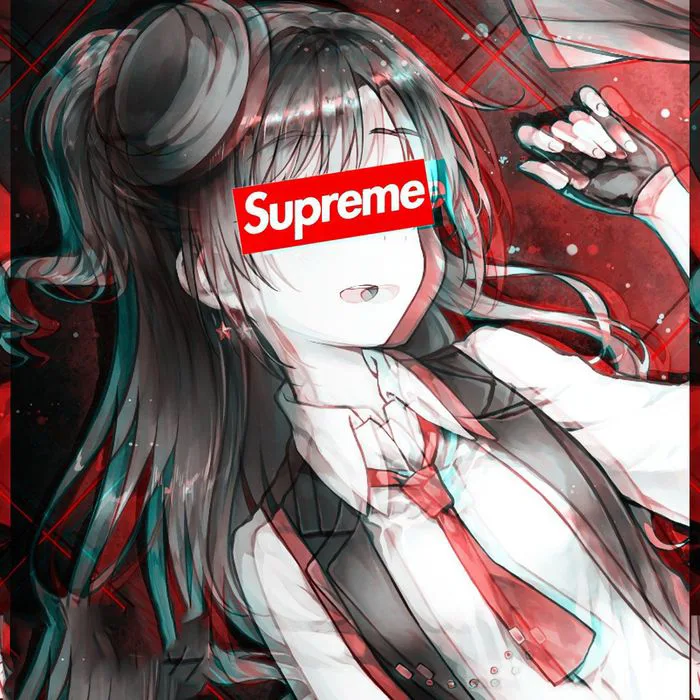 Những hình ảnh anime nữ cá tính với phong cách Supreme đẹp nhất