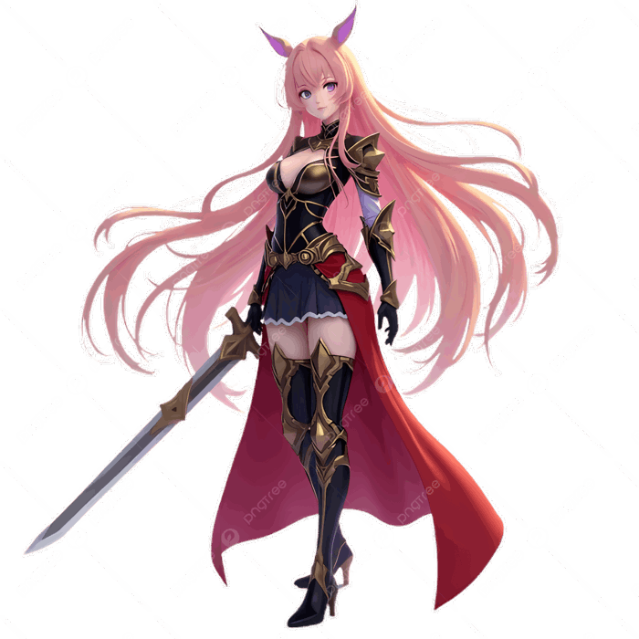 Hình ảnh Cô Gái Chiến Binh Anime Với Mái Tóc Màu Hồng Và áo Giáp Cầm Một  Thanh Kiếm PNG , Cô Gái Chiến Binh Anime, Nghệ Thuật Số, Nhân Vật Hoạt