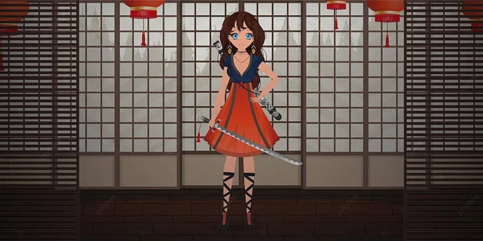 Hình ảnh Cô Gái Samurai Anime Cầm Kiếm Katana Trong Phòng Nhật Bản PNG ,  Truyền Thống, Con Gái, Gươm minh họa trên Pngtree, Nhuận bút