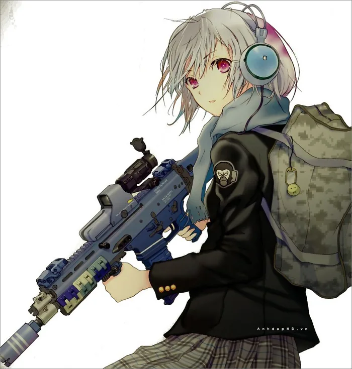 805+ Hình Ảnh Anime Nữ Cầm Súng Lạnh Lùng, Ngầu, Mạnh Mẽ