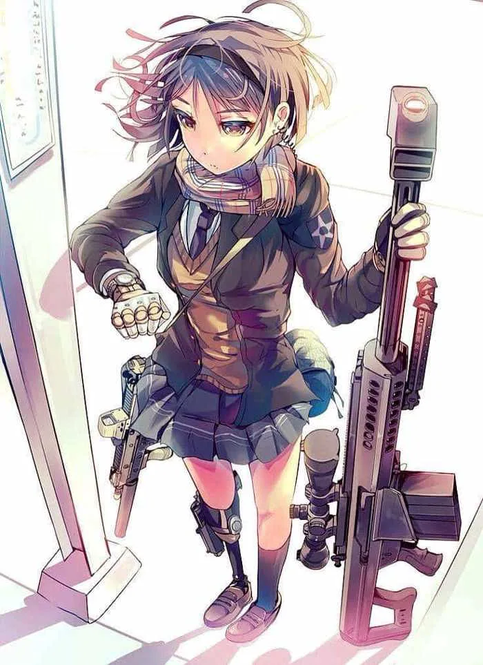 Ảnh Anime Cầm Súng Ngầu Nam Nữ [37+ Hình Lạnh Lùng Chất Nhất]