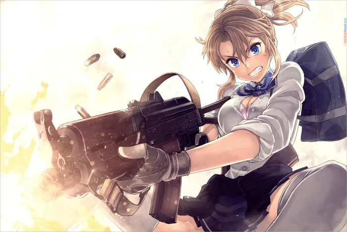 Ảnh Anime Nữ Cầm Súng Đẹp Lạnh Lùng, Ngầu Lòi, Cực Cool