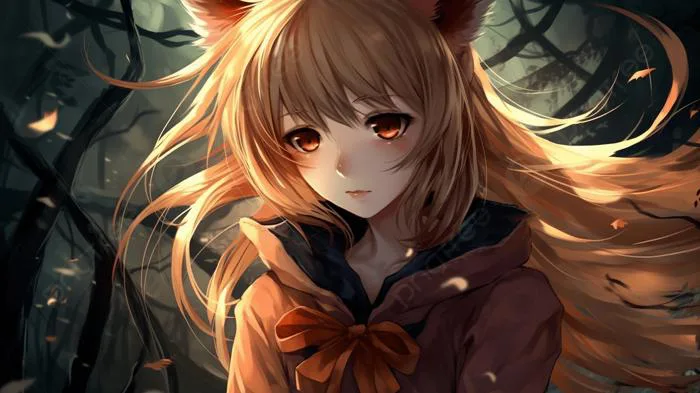 Hình nền Nền Hình Nền Của Nhân Vật Anime Cô Gái Cáo, Phim Hoạt Hình Tải Hình  ảnh Background Vector để tải xuống miễn phí - Pngtree