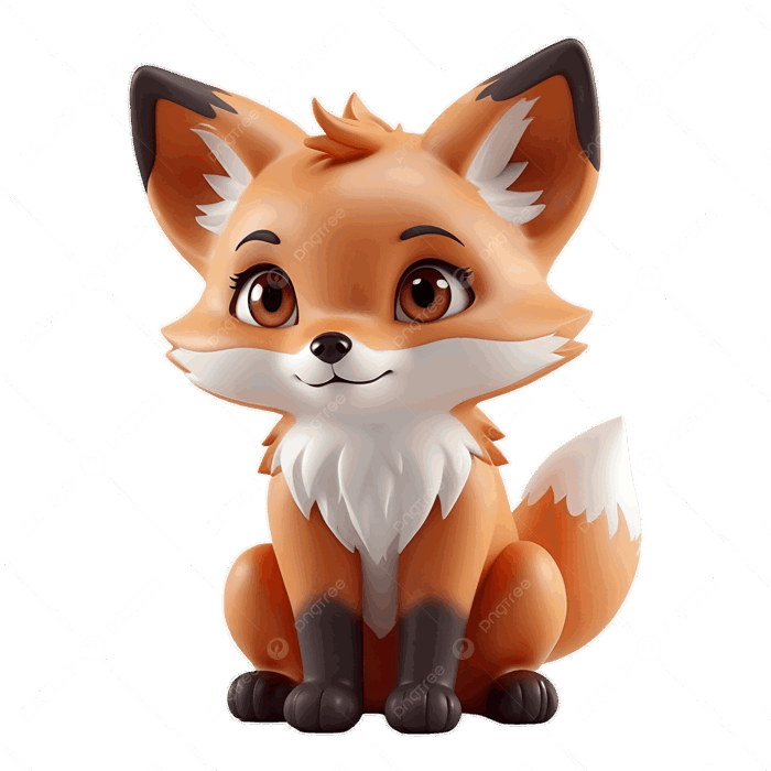 Hình ảnh Hình Minh Họa Anime 3d Về Một Chú Cáo Nhỏ Dễ Thương đang Ngồi PNG  , Cáo Dễ Thương, Ngồi, 3d PNG trong suốt và Vector để tải xuống miễn