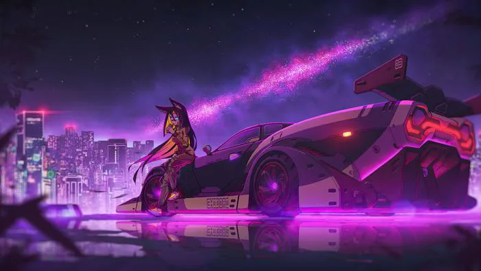 Cô gái Cyberpunk Anime [3840x2160] : r/wallpaper