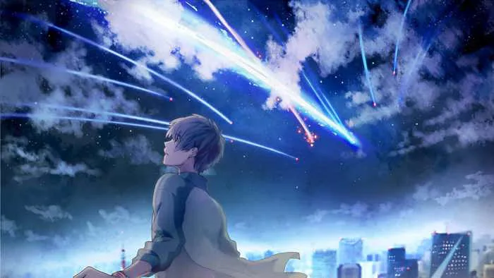 Ảnh Bầu Trời Đêm Đẹp Anime [128+ Hình Nền Cute Nhất]
