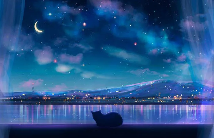 Khám phá vẻ đẹp huyền ảo của bầu trời đêm qua phong cách anime