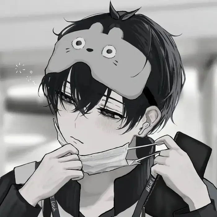 99+ Ảnh anime nam trắng đen ngầu, lạnh lùng và đầy suy tư