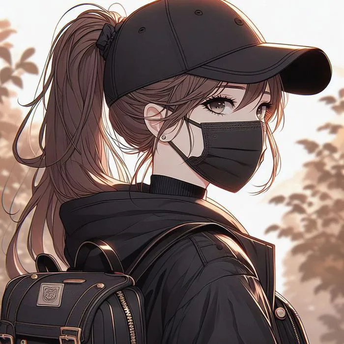 99+ Hình ảnh anime nữ đeo khẩu trang đen ngầu, lạnh lùng - topanh.com