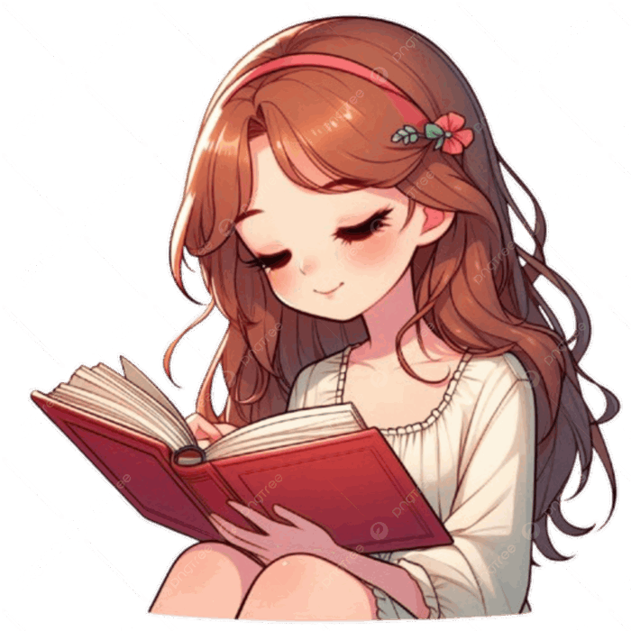 Hình ảnh Cô Gái Anime đọc Sách PNG , Cô Gái đang đọc Sách, Cô Gái Anime đọc  Sách PNG , Minh Họa Cô Gái Anime PNG trong suốt và Vector để