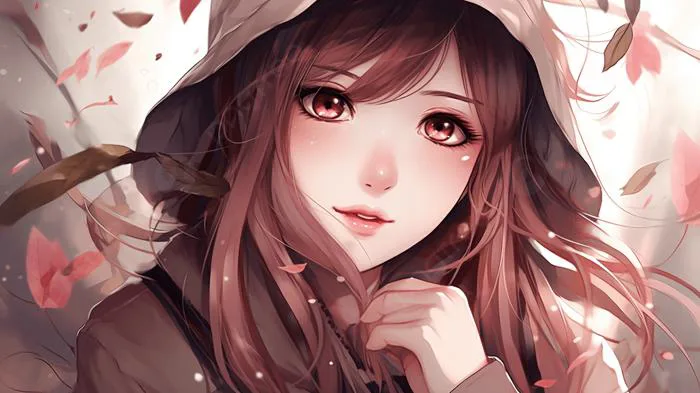 Hình nền Nền Một Cô Gái Anime đội Mũ Trùm đầu Có Lá Trên Tóc, Hình ảnh Anime  Cô Gái, Con Gái, Phim Hoạt Hình Background Vector để tải xuống miễn phí -