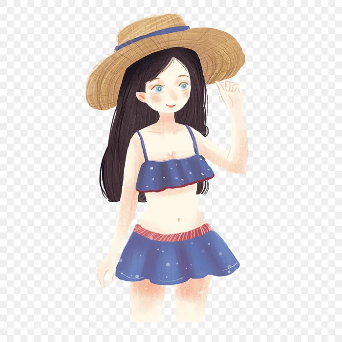 Hình ảnh Cô Gái đội Mũ PNG , Cô Gái đội Mũ PNG , Con Gái, Bờ Biển PNG miễn  phí tải tập tin PSDComment và Vector