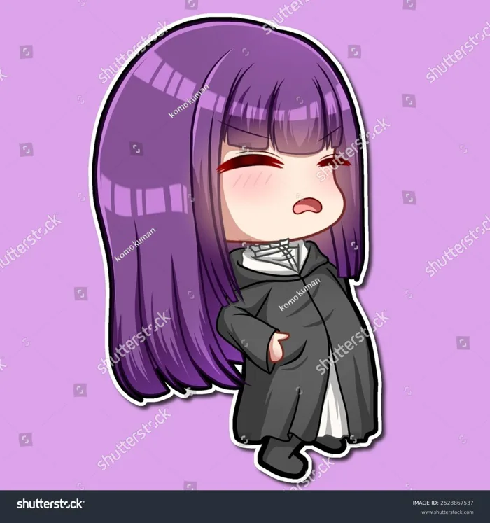 Sousou No Frieren Fern Chibi Fanart: Hình minh họa có sẵn 2528867537 |  Shutterstock