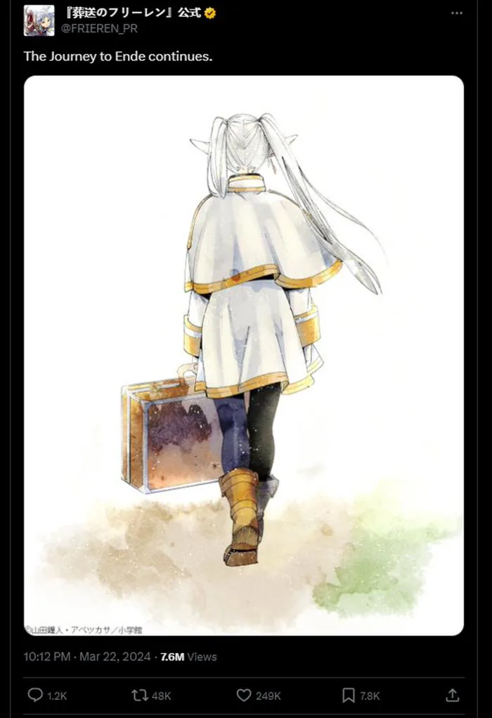 Tin tức giải trí 24-3: Anime Frieren hé lộ sẽ có phần tiếp theo