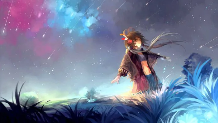 50+ Anime Galaxy siêu đẹp