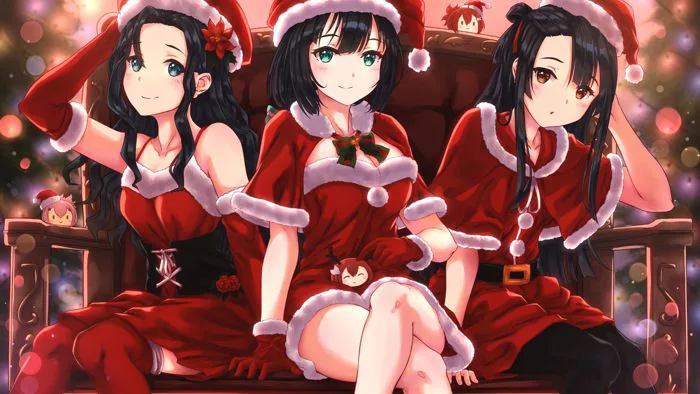 Đón lễ giáng sinh ấm áp với bộ hình nền Noel anime dễ thương cho máy tính