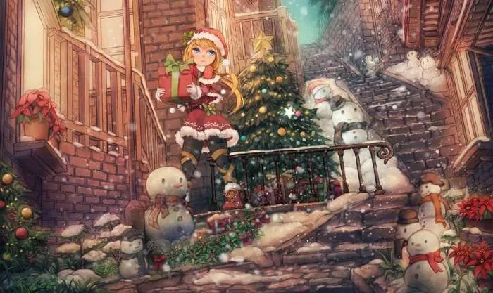 10.000+ ảnh anime Giáng sinh chibi cute, đẹp 2026
