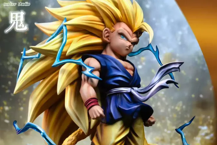 Mô hình Dragon Ball Kid Goku Super Saiyan 3 Smoker Studio - Nguyên Ngọc  Figure
