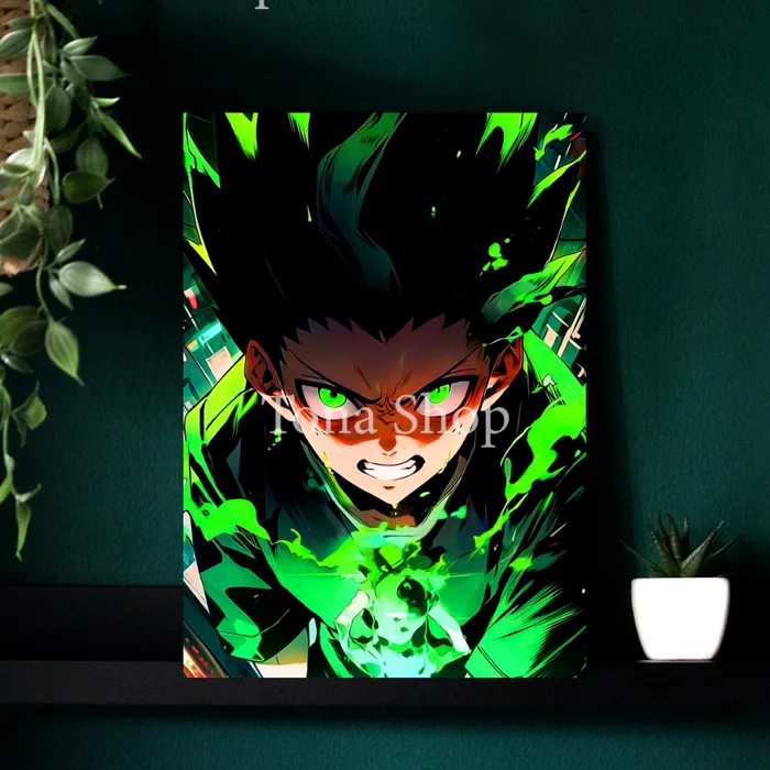Poster, tranh ảnh dán tường anime Hunter X Hunter - Thợ Săn Tí Hon - Gon  Freecss. Decor phòng, góc làm việc, góc gaming.