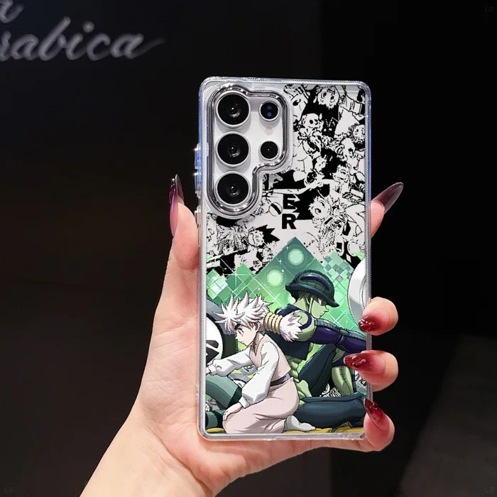 HxH Gon Killua anime 22 Ốp Lưng Acrylic Trong Suốt Cho Samsung Galaxy S26  S25 Ultra S24 FE S23 Plus A06 A07 A26 A36 A71 A73 Vòng Máy Ảnh Kim Loại  Silicon
