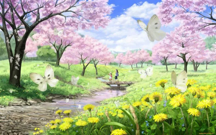 Những Ảnh Anime Đẹp - #83: Hoa anh đào - Wattpad