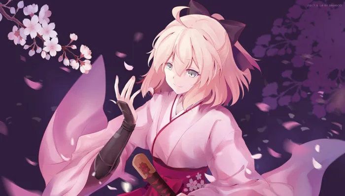 Hình nền anime phong cảnh hoa anh đào tuyệt đẹp