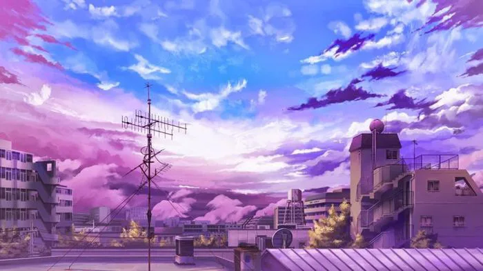 Hình nền : Hoàng hôn, Thành phố, Cảnh thành phố, Anime, Bầu trời, Đám mây,  Đường chân trời, tối, buổi sáng, đám mây, Bình minh, Ảnh chụp màn hình  1536x864 - samking -