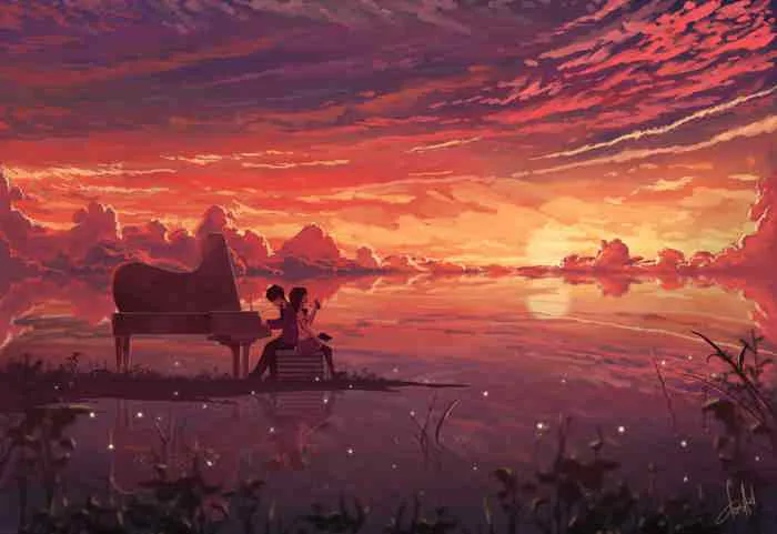 Ảnh Hoàng Hôn Buồn Anime [Tải 102+ Hình Nền Hoàng Hôn Đẹp Nhất]