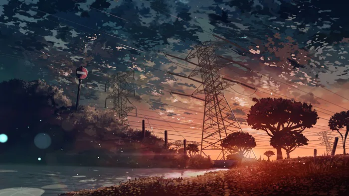 Hoàng hôn anime [2123 x 1195] : r/wallpapers
