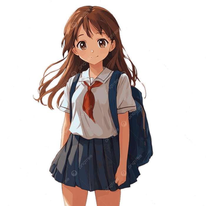 Hình ảnh Nữ Sinh Png Nền Minh Họa Anime PNG , Bản Vẽ Bút Chì, Hoạt Hình,  Người PNG trong suốt và Vector để tải xuống miễn phí