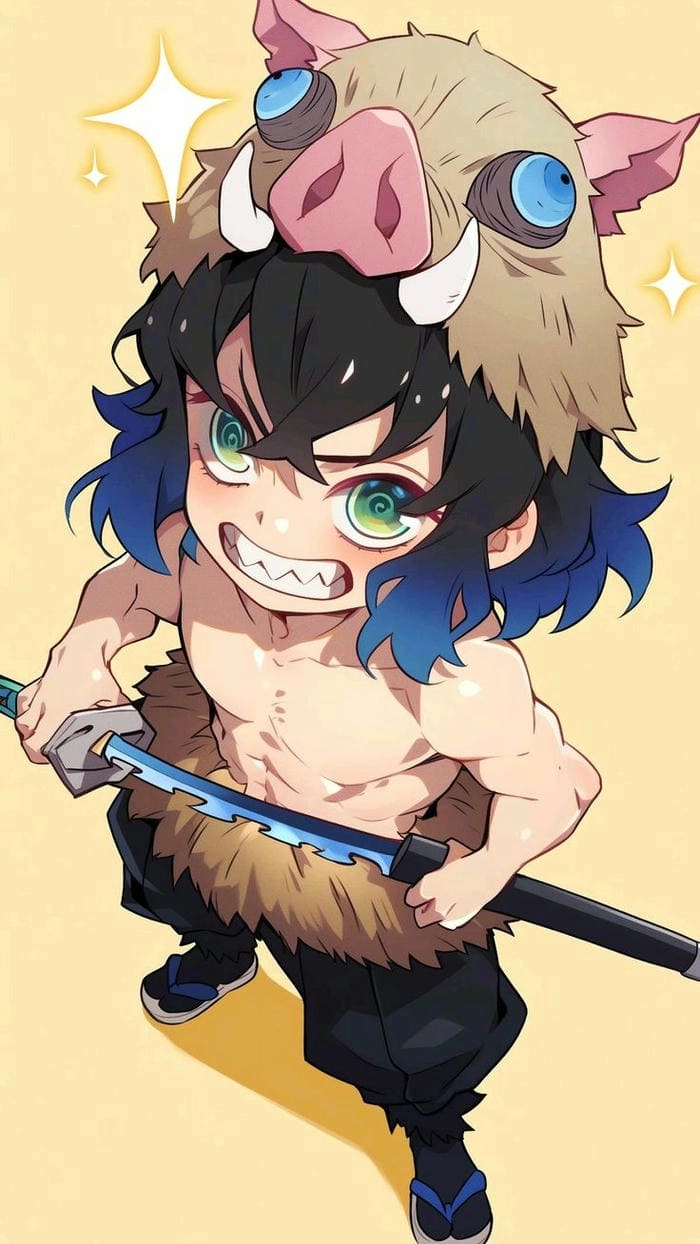 Bộ sưu tập ảnh Inosuke chibi dễ thương nhất dành cho fan