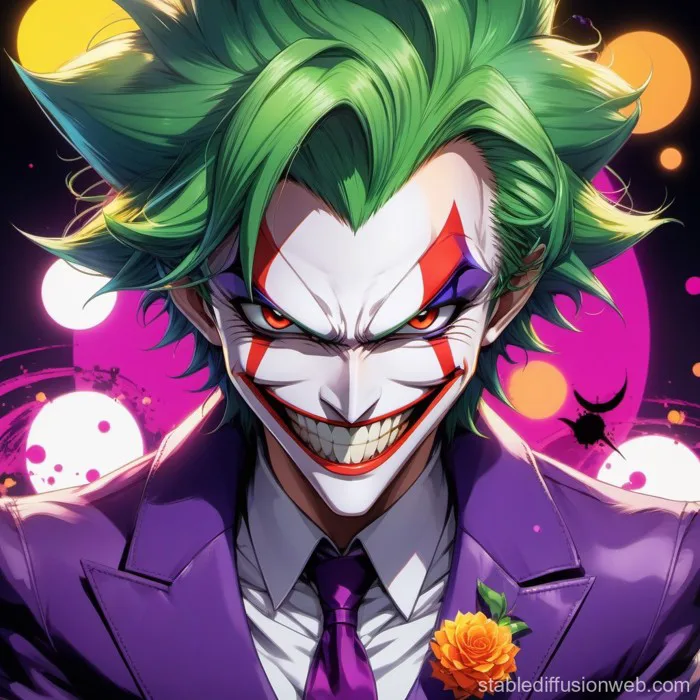 Anime Joker's Hidden Smirk | Stable Diffusion Trực tuyến