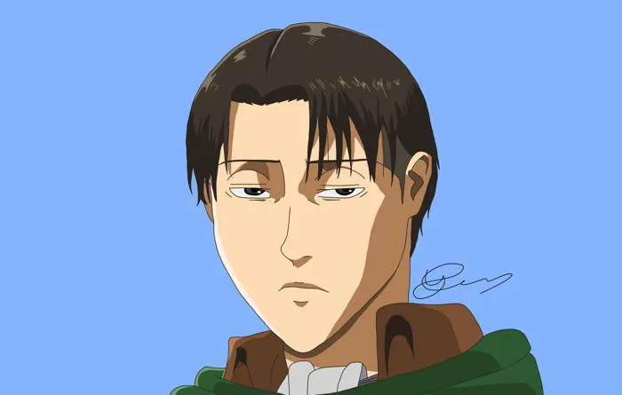 Đây là lần đầu tiên tớ vẽ Levi trong Attack on Titan bằng kỹ thuật số, tớ  tự hào lắm luôn! : r/anime