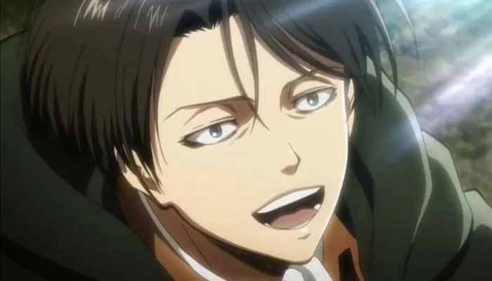 Hôm nay xui xẻo à? Đây, xem ảnh Levi cười này. : r/attackontitan