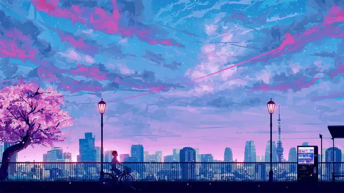 Bộ sưu tập hình nền máy tính Chill Lo-fi Anime