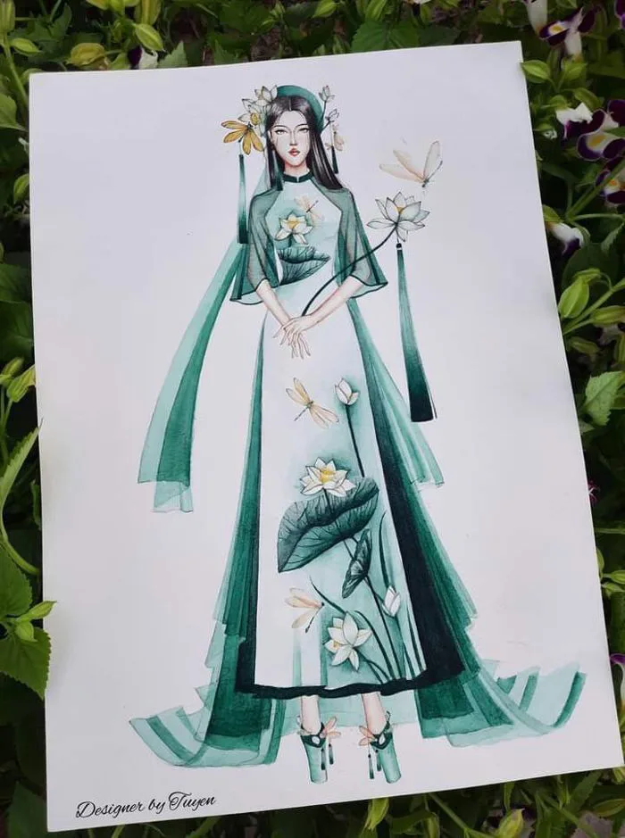 Vẽ áo dài anime | Thiết kế thời trang bản vẽ áo dài việt nam, Phác thảo  thời trang, Hình vẽ thời trang