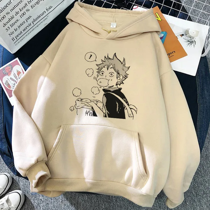 Áo hoodie in hình Anime Nhật Bản Haikyuu áo nỉ có mũ dài tay Nam Nữ |  Shopee Việt Nam