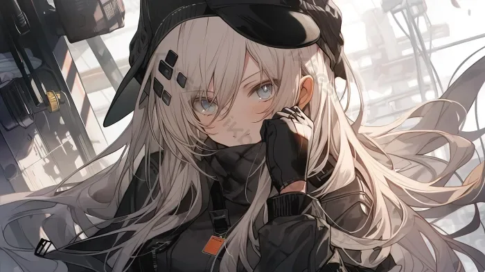 Tải miễn phí Anime Cô Gái Trẻ Mặc áo Khoác đen Nền | JPG chuyên nghiệp -  Pikbest